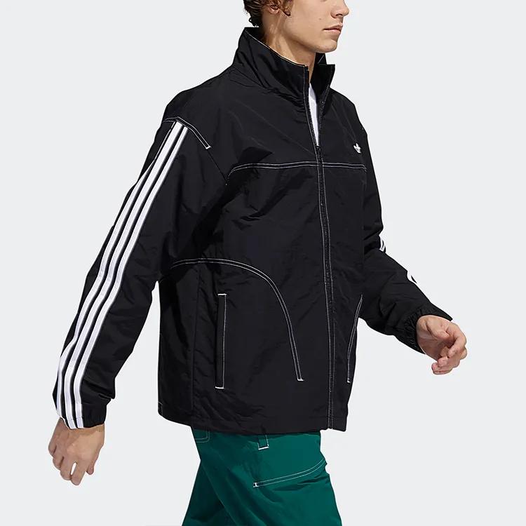 Adidas Originals Embroidered Jacket Men's Black-3