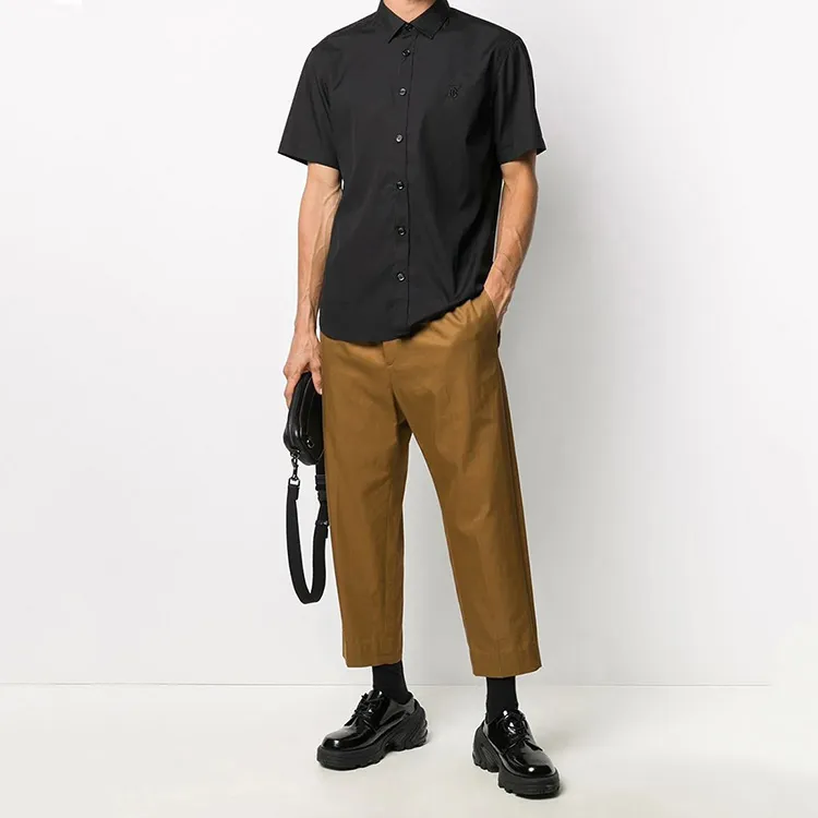 Burberry Shirts Men Black-2