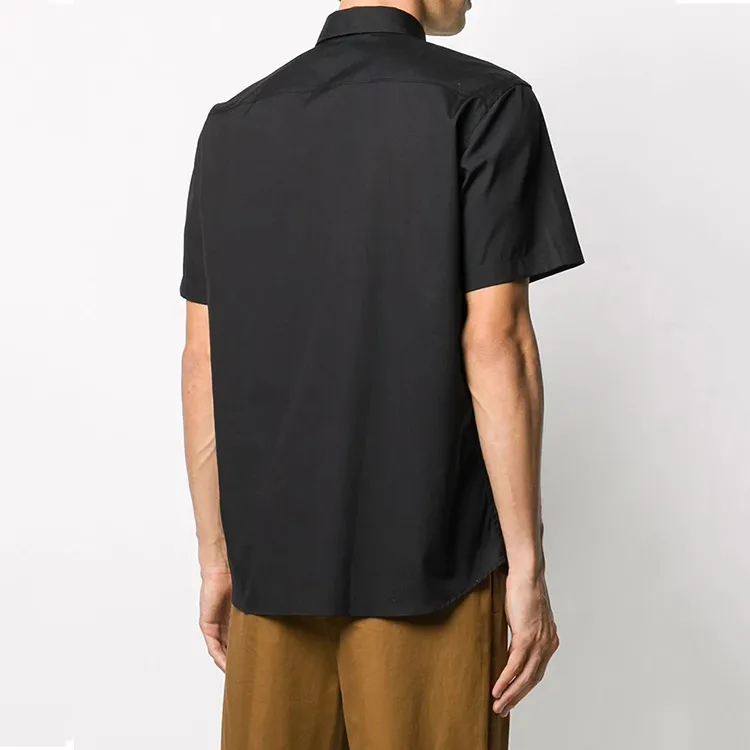Burberry Shirts Men Black-4