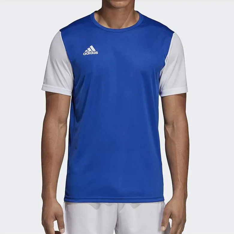 Adidas T Shirts Men Blue White-2