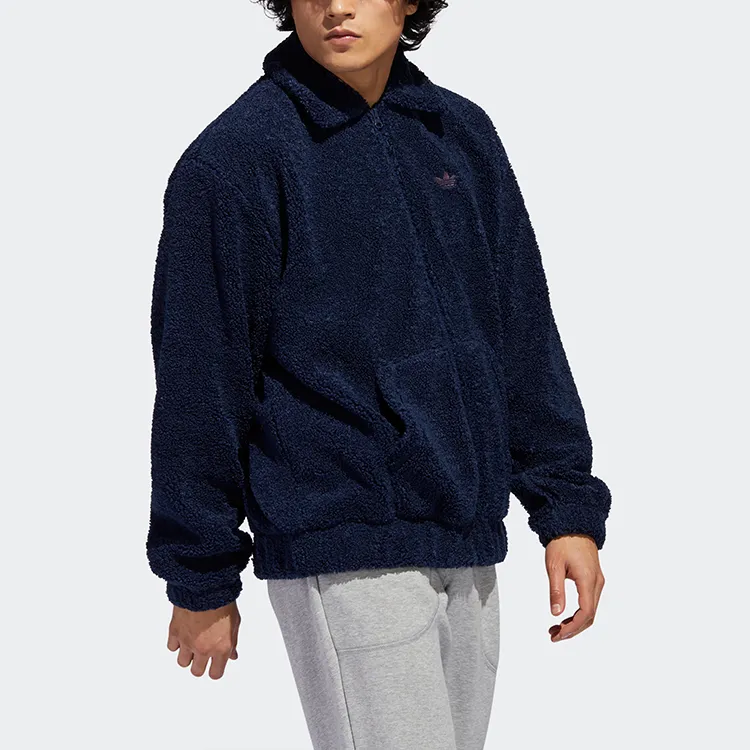 Adidas Originals Velvet Jackets Men College Navy-3