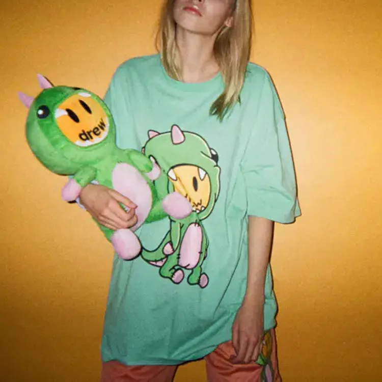 Drew House Dinosaur Series T Shirts Unisex Mint Green-2