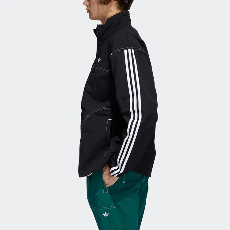 Adidas Originals Embroidered Jacket Men's Black-4