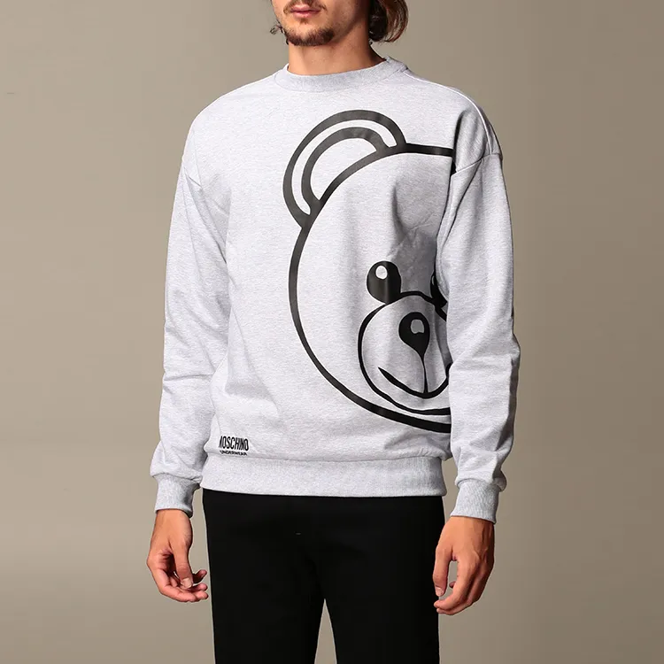 MOSCHINO Sweatshirts Men Gray-2