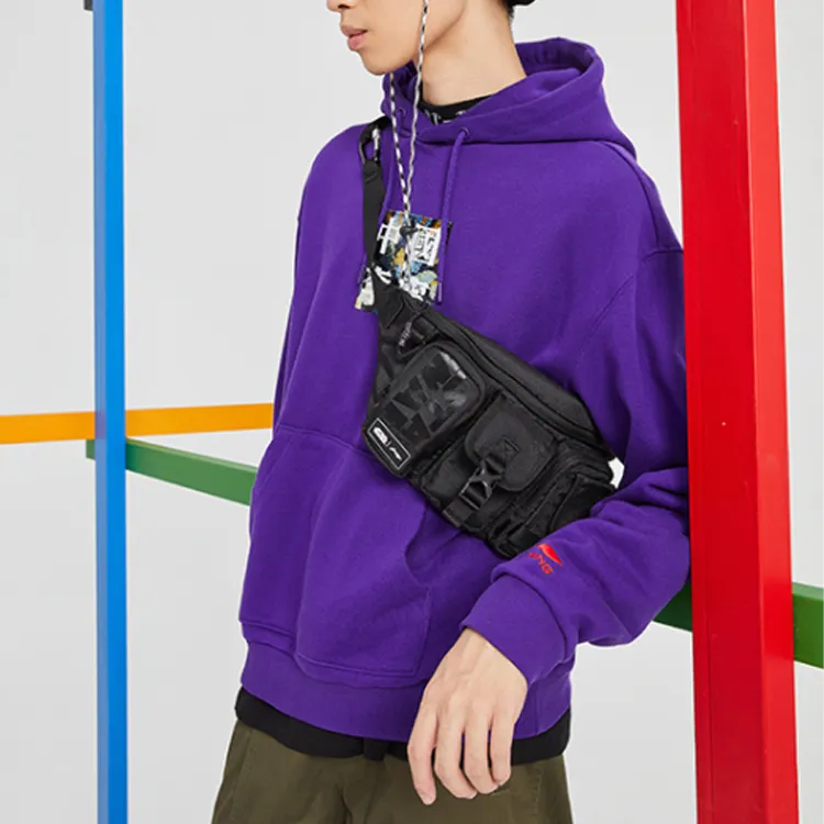 LiNing Sweatshirts Men New Lakers Purple-2