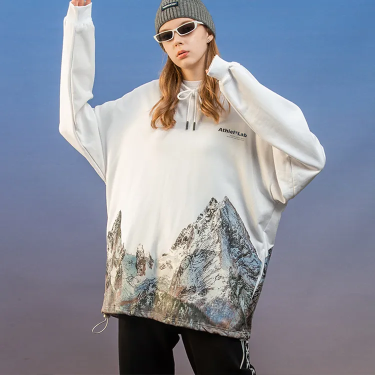 Athief Hooded Loose Fit Regular Sweatshirt Unisex-6