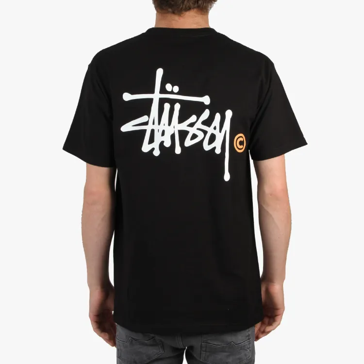 Stussy Basic Logo Tee Yellow C-2