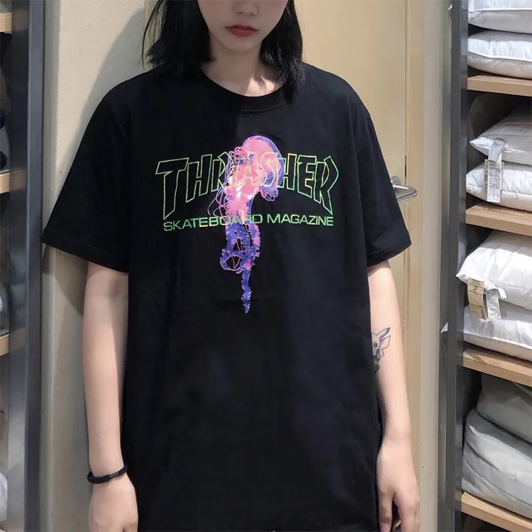 Thrasher T Shirt US Version Unisex Black-5