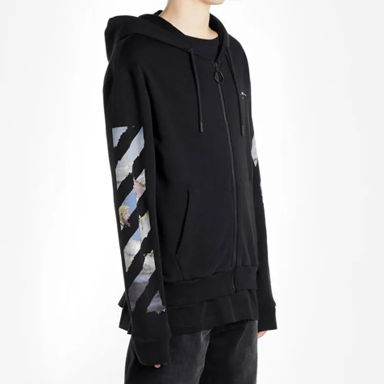 OFF WHITE Diag Multicolour Zipped Hoodie-2