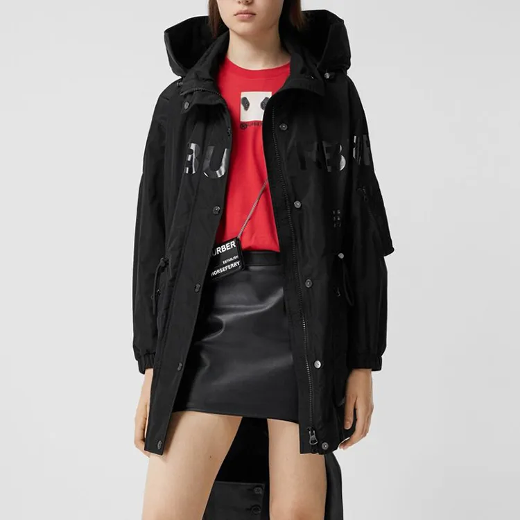 Burberry Coats Women's Black-4