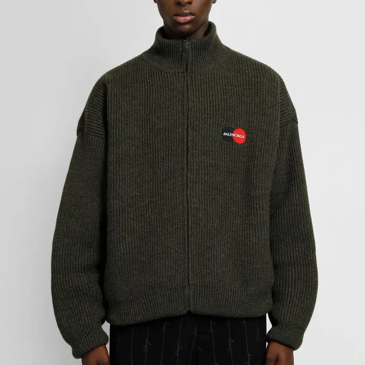 Balenciaga Sweater Slim Fit Men's Green-6