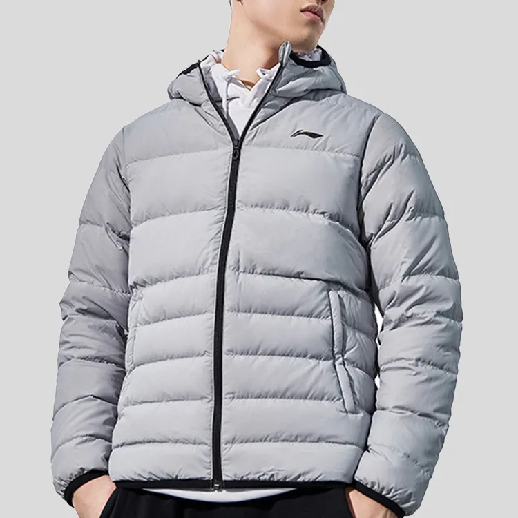 LiNing Down Jacket Men's Snow Gray-2