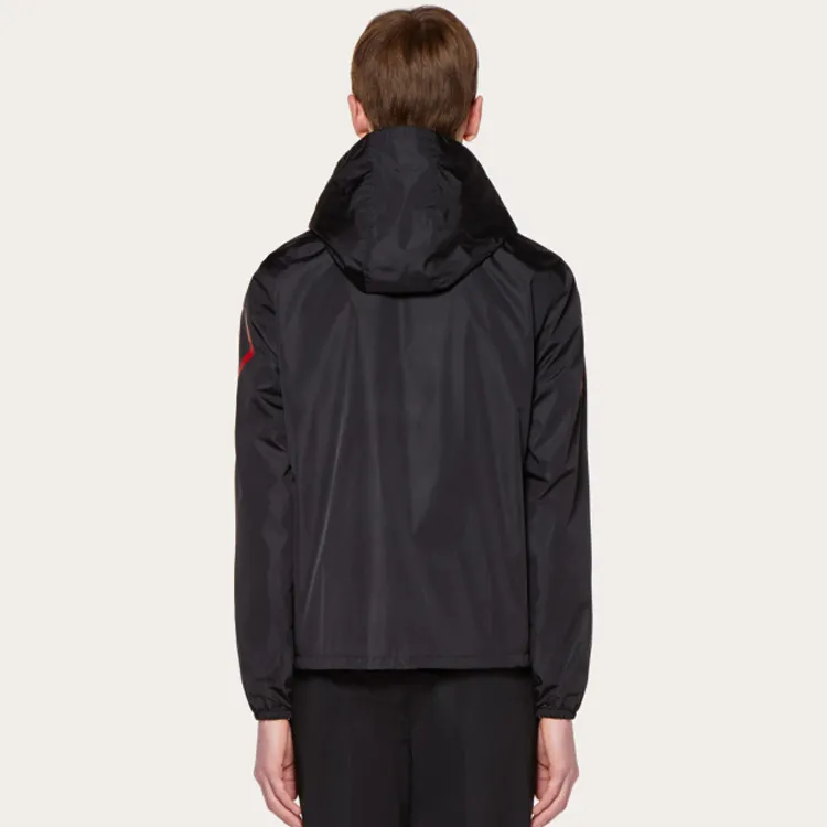 Valentino Windbreaker Jackets Men Black-2