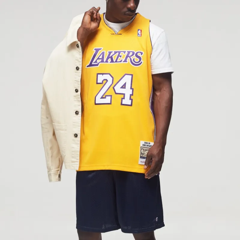 Mitchell & Ness Basketball Jersey Men's Yellow-2