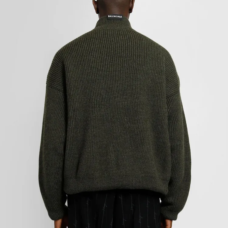 Balenciaga Sweater Slim Fit Men's Green-5