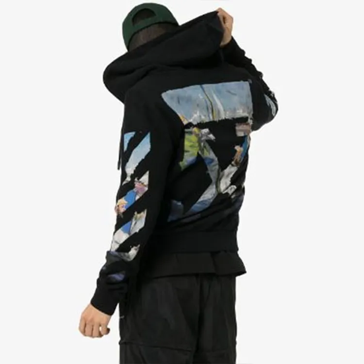 OFF WHITE Diag Multicolour Zipped Hoodie-4