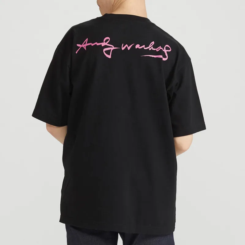 UNIQLO x Andy Warhol Drop Shoulder Sleeve T Shirt Unisex Black-3