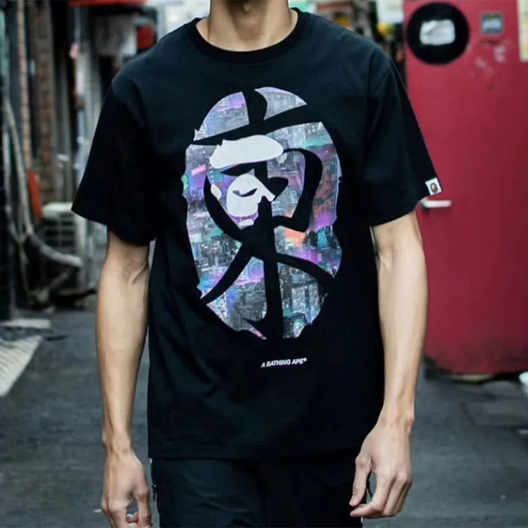 Bape Neon Tokyo Kanji Tee-2