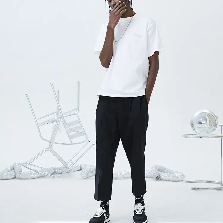 HARSH AND CRUEL Casual Pants Fall Unisex Black-2