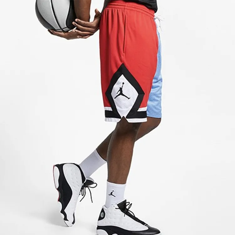 Jordan Basketball Shorts Men's Red Blue-1