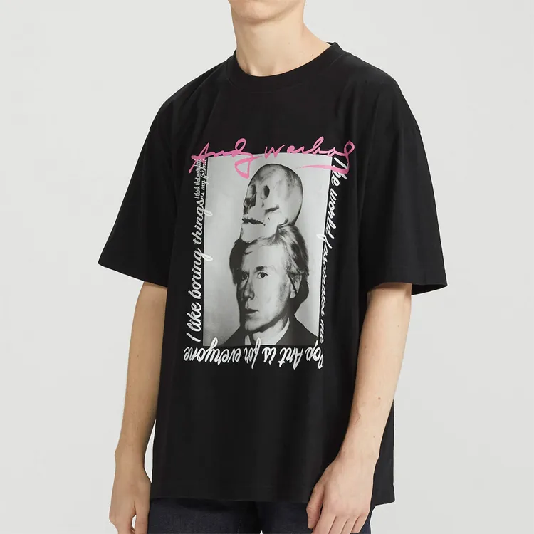 UNIQLO x Andy Warhol Drop Shoulder Sleeve T Shirt Unisex Black-2