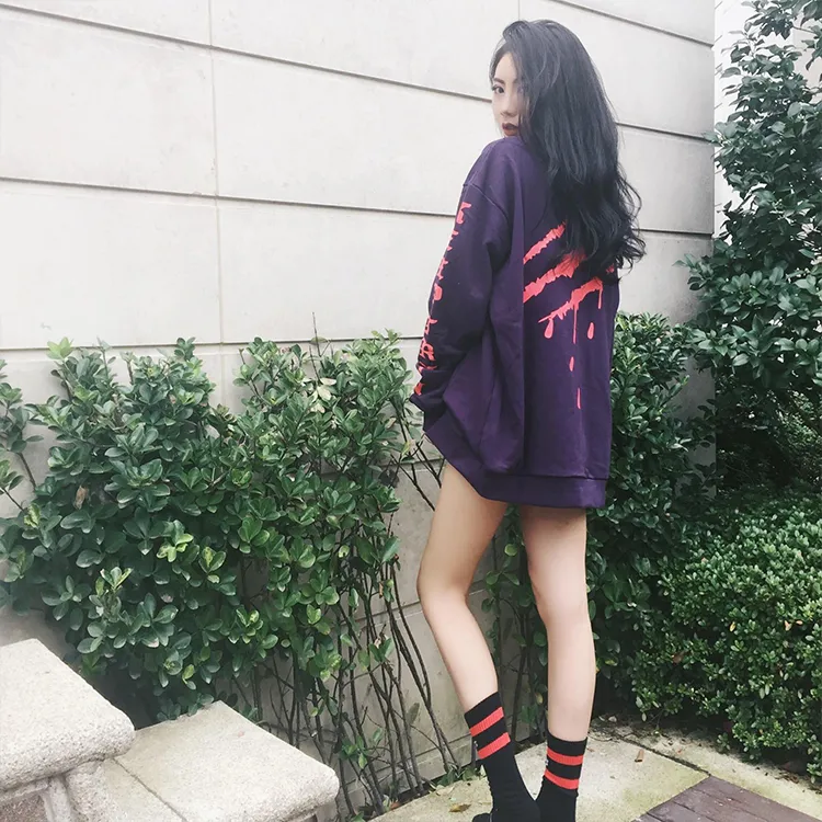 Suamoment Sweatshirt Unisex Purple-5