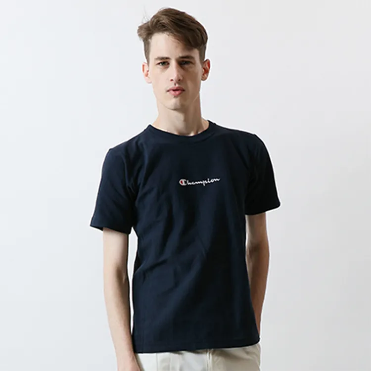 Champion T Shirt Japan Version Unisex Navy Blue-1