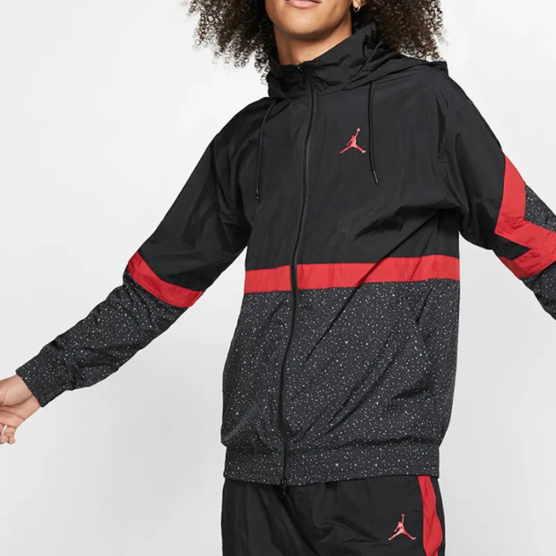 Jordan Jackets Men Black Red-3