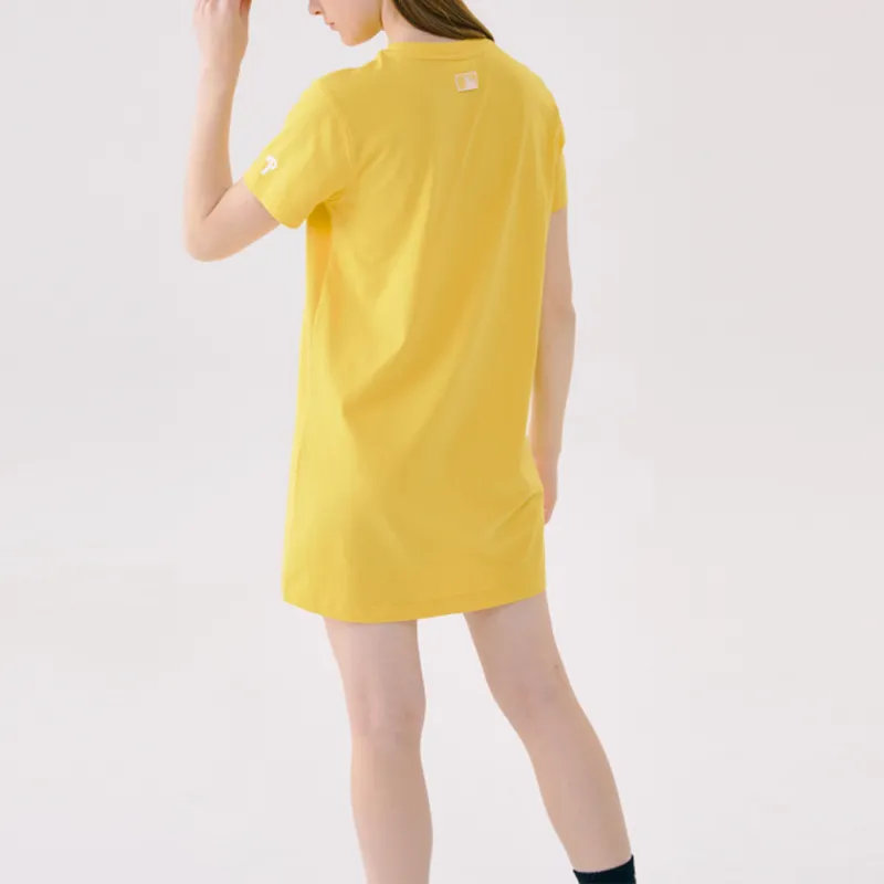 MLB x Disney Short Sleeved Dress Women's Yellow-4