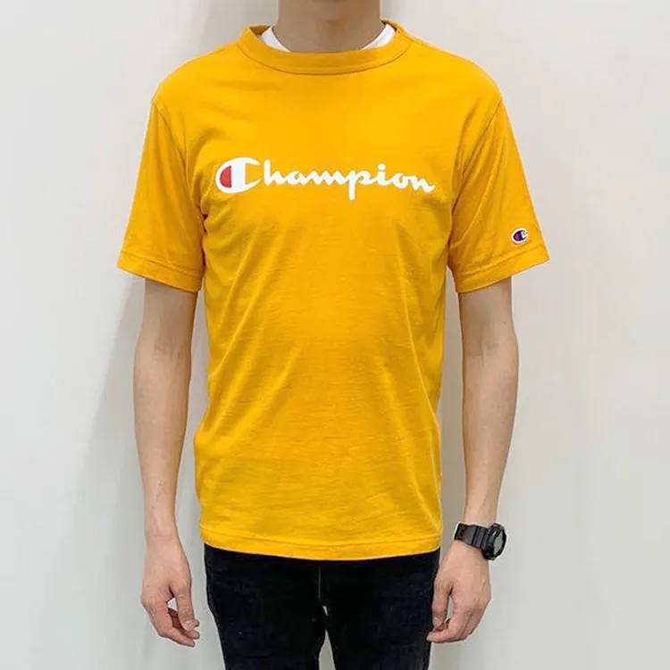 Champion Logo Print Crew Neck T shirt-3