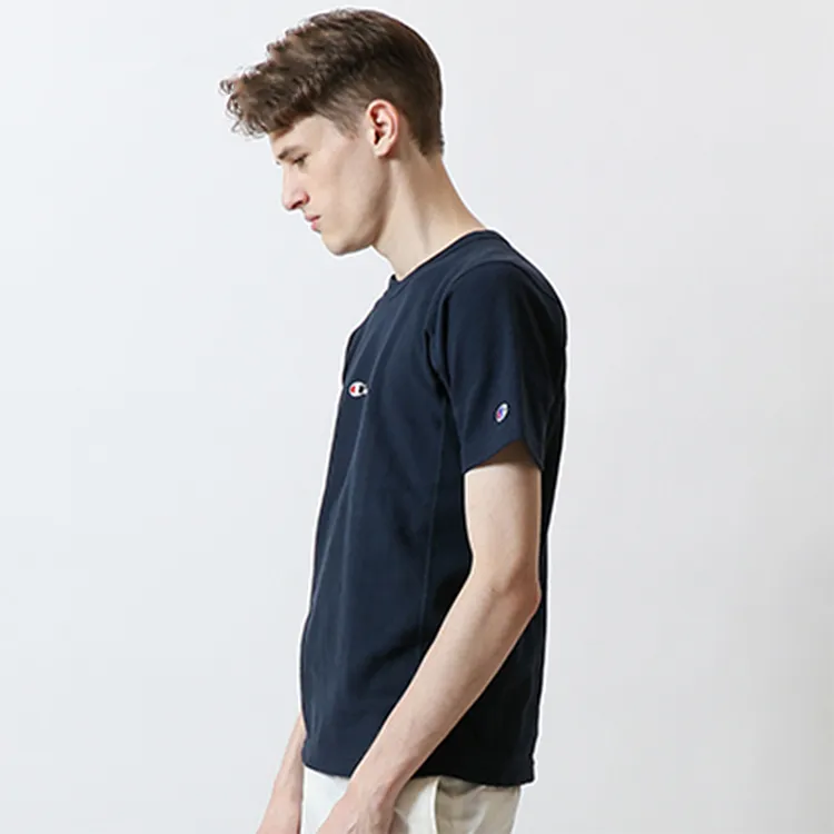 Champion T Shirt Japan Version Unisex Navy Blue-3