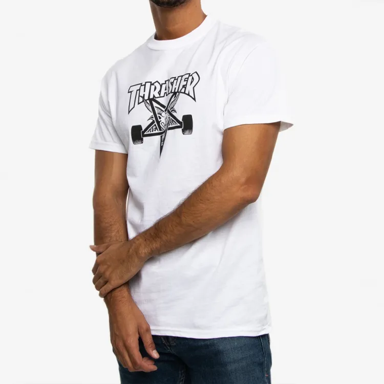Thrasher T-Shirt US Version Unisex White-5