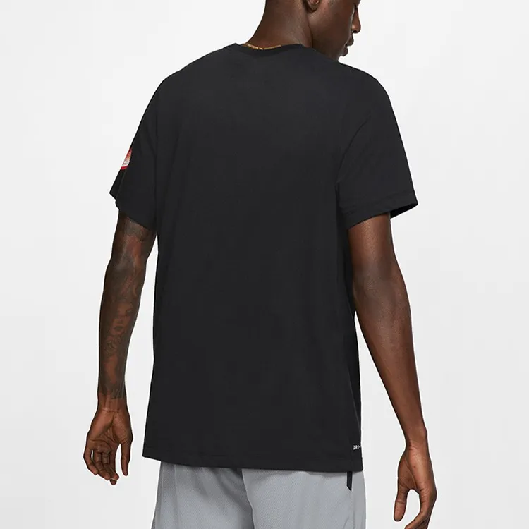 Nike T Shirts Men Black-3