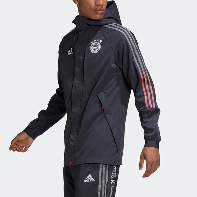 Adidas Bayern Munich Jackets Men Night Sky Gray-4