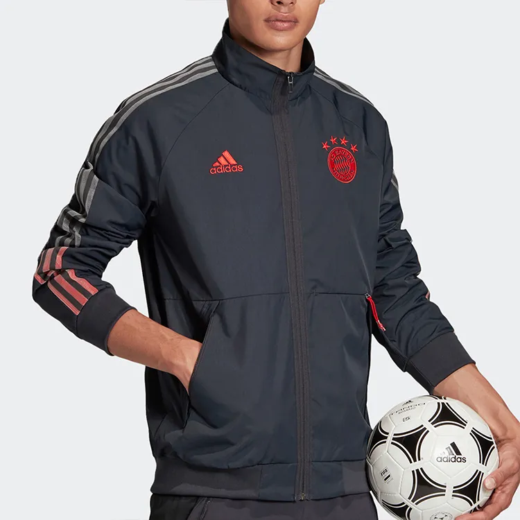 Adidas FC Bayern Jacket Men's Night Sky Gray-4