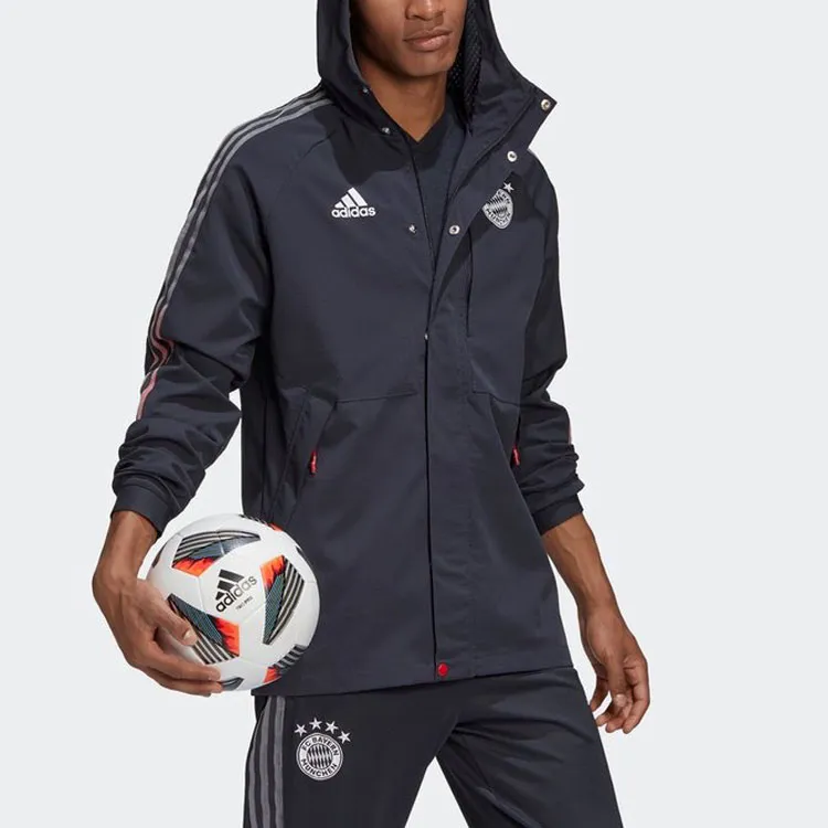 Adidas Bayern Munich Jackets Men Night Sky Gray-3