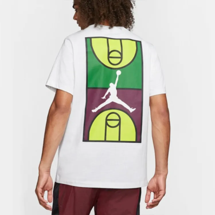 Jordan Set-in Sleeve T-Shirt Men's White-3