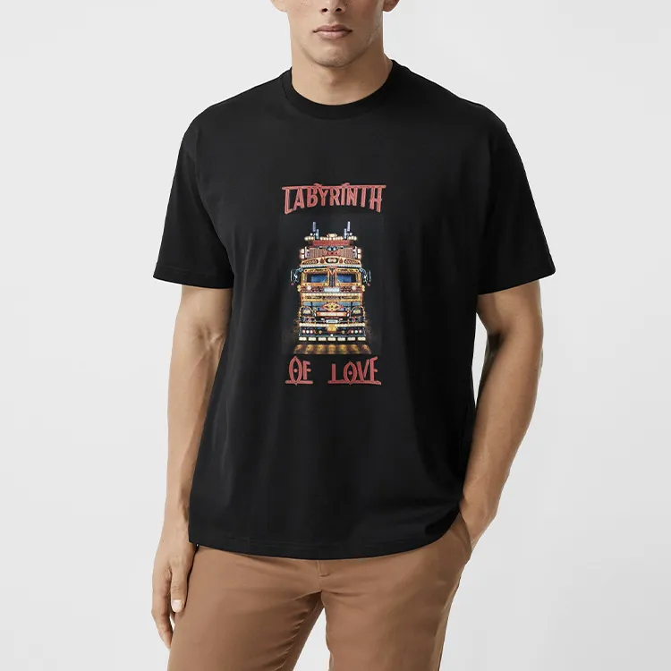 Burberry T Shirts Men Black-2