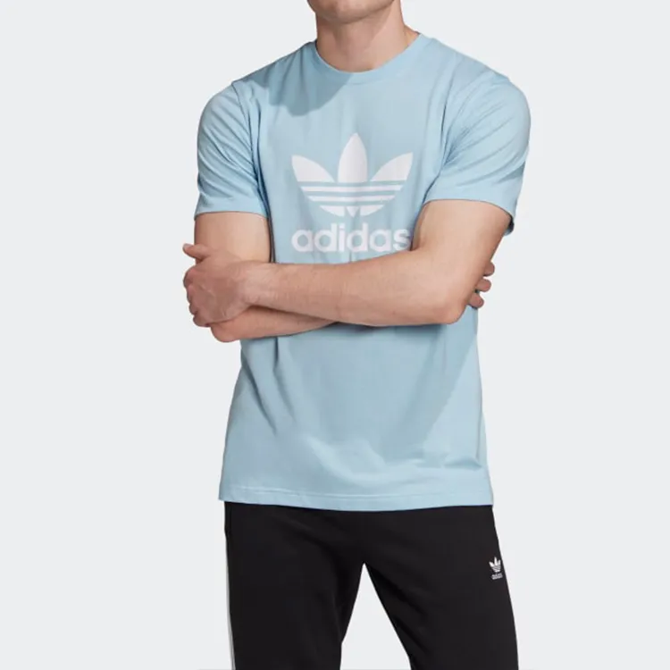 Adidas Originals T Shirt Men's Pink Blue-2