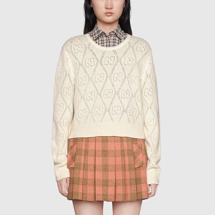 GUCCI Sweater Women's Ivory White-1