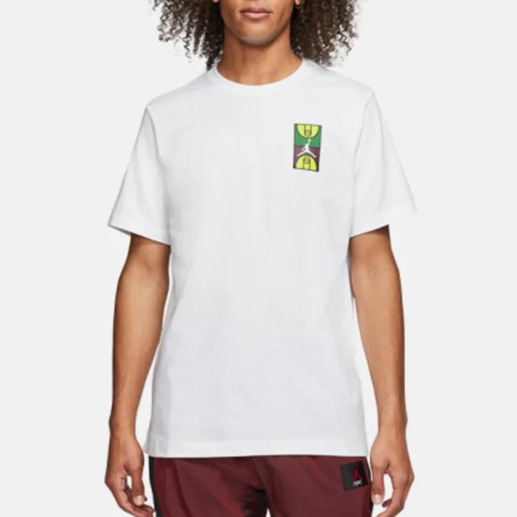 Jordan Set-in Sleeve T-Shirt Men's White-2