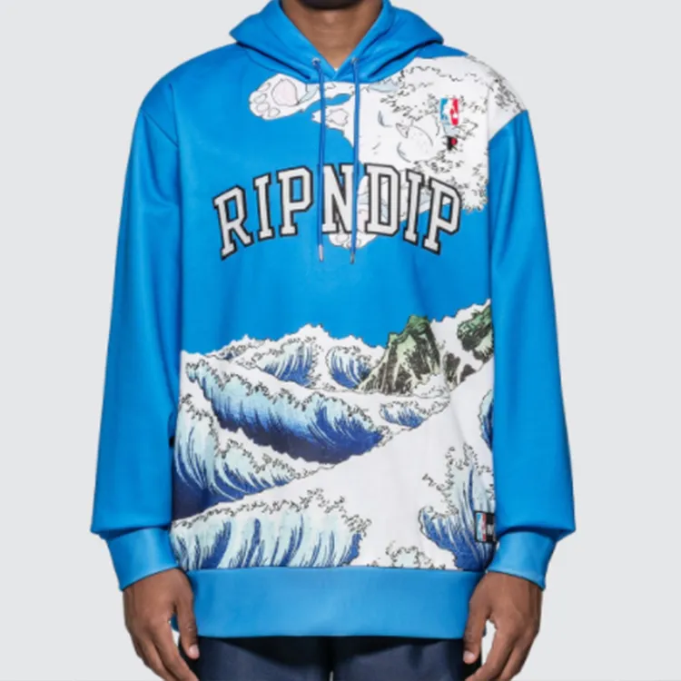 RIPNDIP Hooded Regular Sweatshirt Unisex Blue-2