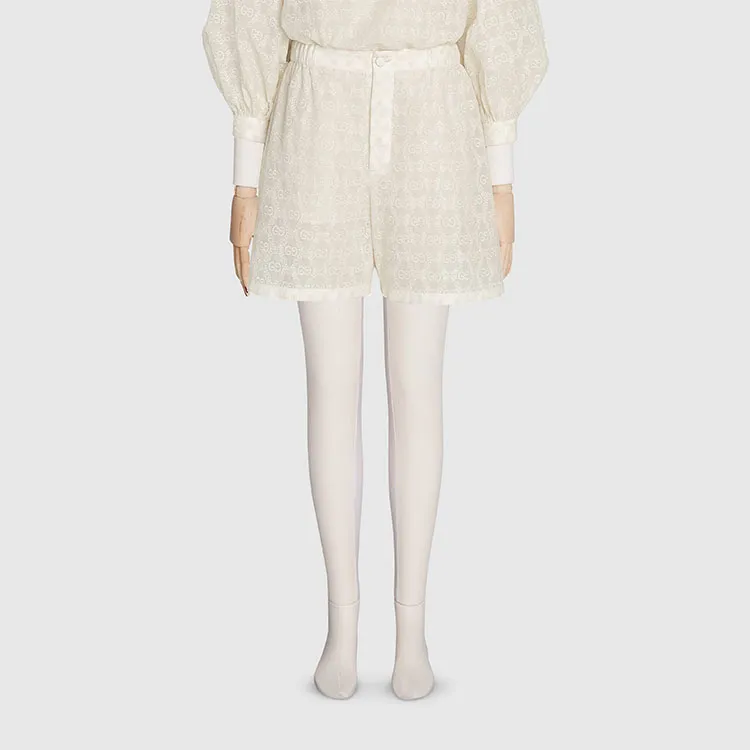 GUCCI Casual Shorts Women's Ivory White-1