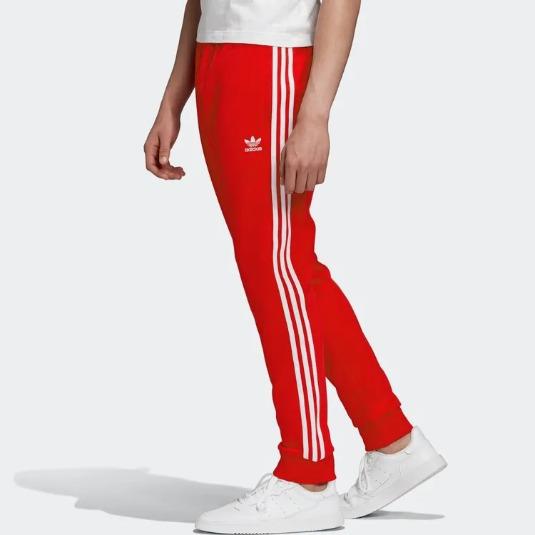 Adidas Originals SST Knitted Sweatpants Men Light Scarlet-4