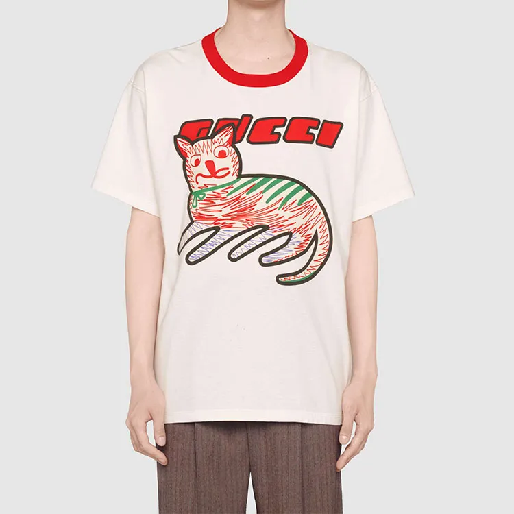 GUCCI T Shirts Men Ecru-3
