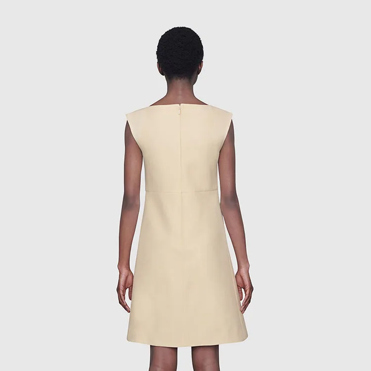 GUCCI Sleeveless Dresses Women's White-2