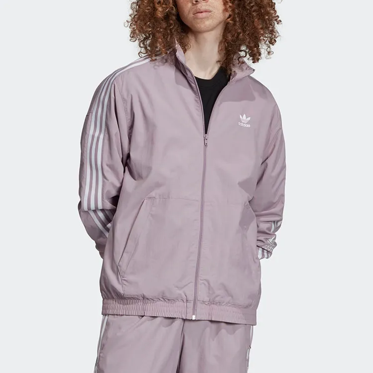 Adidas Originals Jackets Men Purple Gray-2
