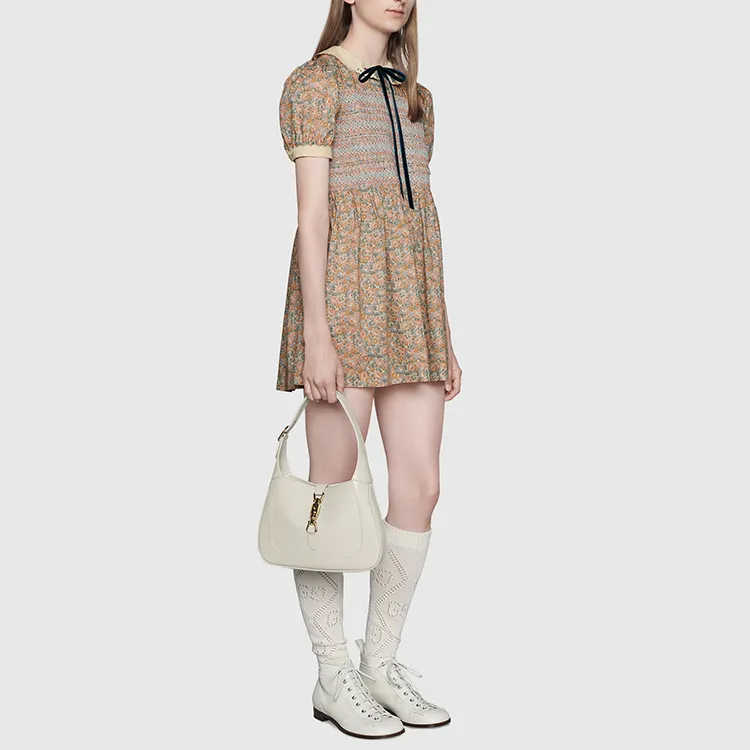 GUCCI Short Sleeved Dress Women's Multicolor-3