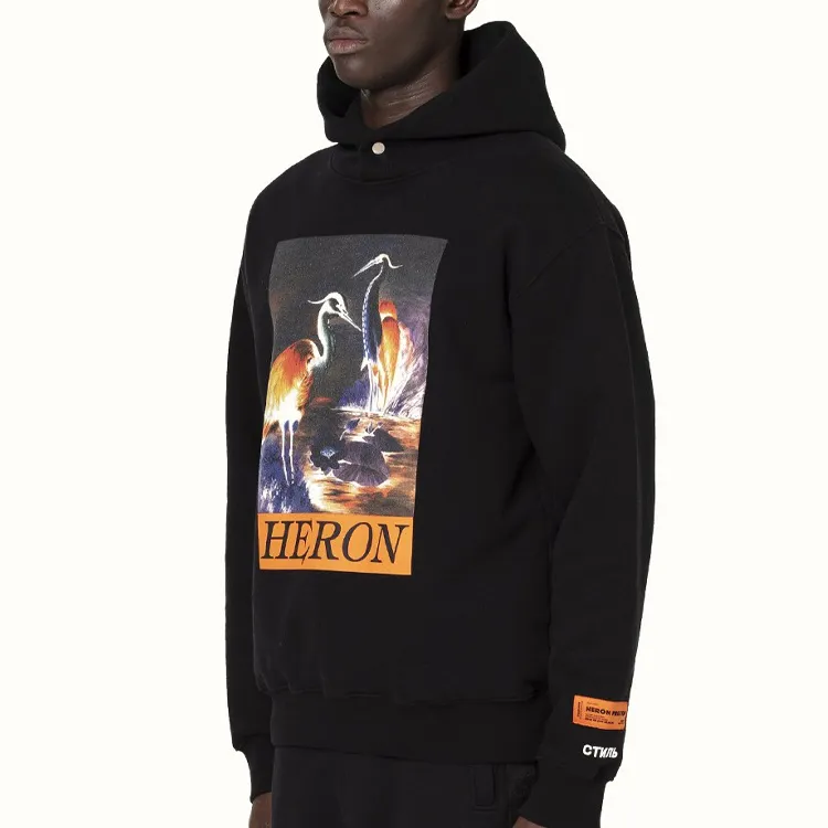 HERON PRESTON Sweatshirts Men Black-3