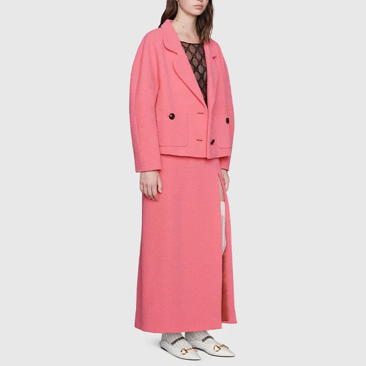 GUCCI Cropped Coats Women's Pink-1